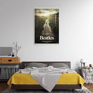 YBRAVO Poster décoratif sur toile avec motif Beatles pour chambre à coucher (60 x 90 cm) - Les Beatles, Paul McCartney, John Lennon, RIngo Starr, George Harrison YBRAVO Poster décoratif sur toile avec motif Beatles pour chambre à coucher (60 x 90 cm) – Image 3
