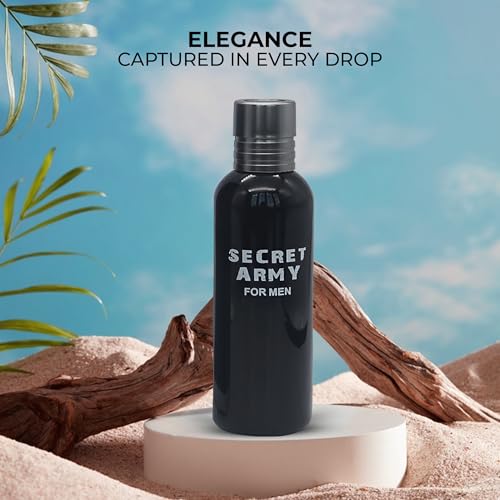Image of AFLUXE Secret Army EDP Men's Cologne 2PCS, Long Lasting | Fresh masculine men's cologne 2PCS with classic notes. Eau de Parfum natural spray long lasting all occasions & gifting.