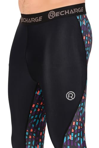 Image of ReDesign Apparels Recharge Men Polyester Sports Compression Pant /Legging /Full Tights