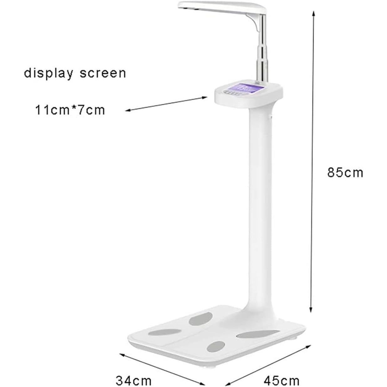 Báscula Médica Digital, Analizador De Grasa Corporal Para Altura Con Pantalla Lcd, Báscula Médica Multifuncional Profesional Para Medir Peso, Altura, Obesidad E IMC