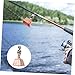 Abaodam 10pcs Durable Fishing Bells for Rods Easy to Install Clip Bells for Anglers for Monitoring Fishing Activity Without Constant Attention