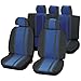 Produktbild Cartrend 84959 Sitzbezugset Newline, 14-teilig, Blau/Schwarz