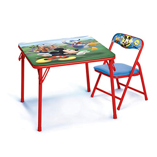 Disney Junior 45704 Mickey Kids Table & Chair Set, Junior Table For Toddlers Ages 2-5 Years ,20" X 20" #TOP2