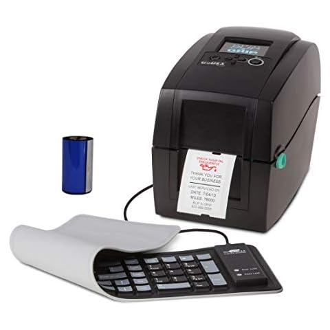 Slip-N-Grip Oil Change Label Printer kit Including 1 Ink Ribbon Cover