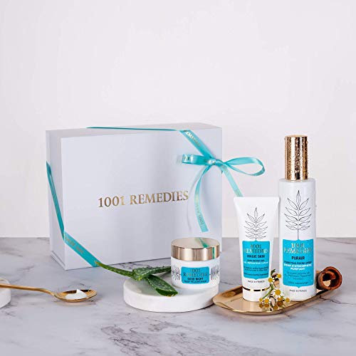 1001 Remedies - Regalos Veganos para Mujeres - Cesta Vegana para el cuidado de la piel y el hogar, Crema natural y… - Imagen 3