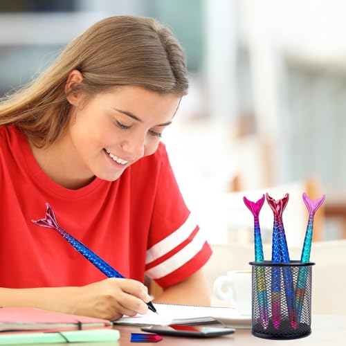 10 bolígrafos con tinta gel, diseño pez sirena miniatura 3