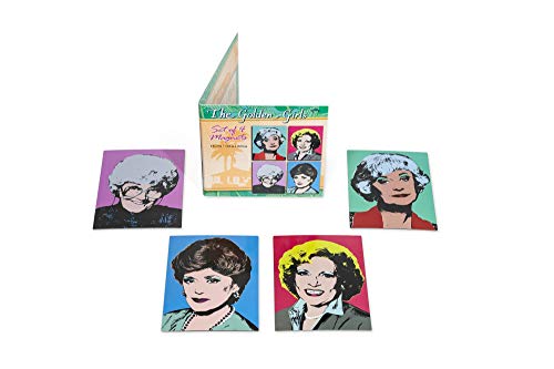 Set de 4 Imanes Decorativos Golden Girls estilo Warhol
