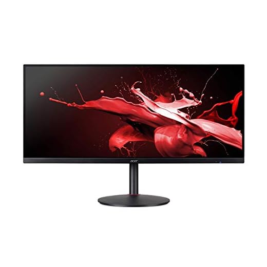 Acer Nitro XV340CK Pbmiipphzx 34" QHD (3440 x 1440) IPS Gaming Monitor with AMD Radeon FREESYNC, 144Hz, 1ms VRB, HDR10 Technology, (2 x Display Ports, 2 x HDMI 2.0 & 2 x USB 3.0 Ports), Black