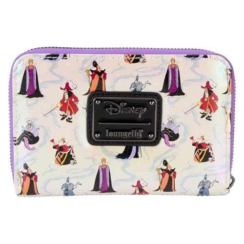 Loungefly Disney Villains Iridescent Zip Around Wallet3