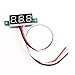 DROK 0.28 Inches LED Ultra-Small DC Digital 0-100V Voltmeter Battery Voltage Tester Green Display Car Motorcycle Panel Meter 3.0-30 Power Volt Detector Gauge