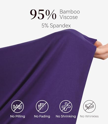 Image of NACHILA Pajamas Set for Women-Viscose Made from Bamboo, Sleeveless Sleepwear Cami Pajamas Shorts Sets Camisole Pjs Nightwear