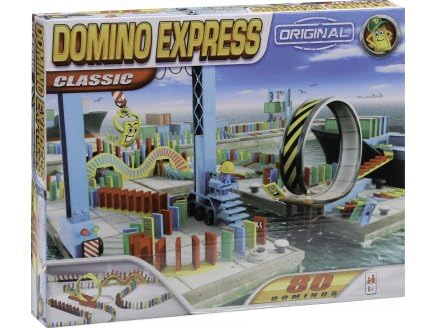 Coffret Pour Domino Express 70 Pieces Classic Pack Parcours Dominos Cascades Circuit Set Jeu Construction + Carte - vue 2