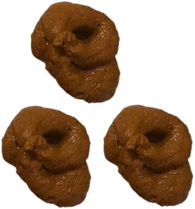 Zhhuoc 3Pcs Brown Fake Poopy Games, Realistic Fake Poop, Novelty Floating Fake Poop Toys for April Fools' Day Prank