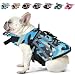 Petglad Dog Life Jacket, High Buoyancy Wings Pet Life Vest for Swimming Boating, Safety Flotation Swim Vest with Extra Chin Float for Small Medium Large Dogs - Blue Camo, M