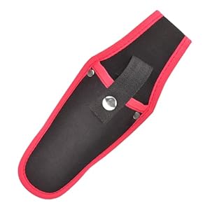 Sehuby Scherenetui Schwarz-Rot mit Druckknopf