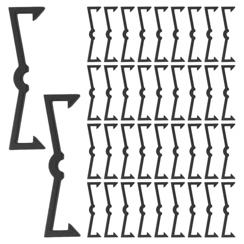 NOLITOY 120 Pièces Fixeurs Crochets Panneau Perforé Plastique Noir Verrouillage Sécurisé Organisateur Compatible Cuisine Garage Bureau