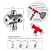 3 Way Shower Diverter Adapte 1/2” With Hand Shower For Bathroom Hand Shower Hardware Accessory For Home Daily Use
