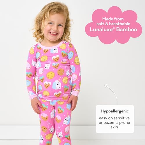 Little Sleepies Two-Piece Pajama Set for Boys & Girls, Soft Viscose from Bamboo Toddler Pajamas for Kids, Family Matching PJs3