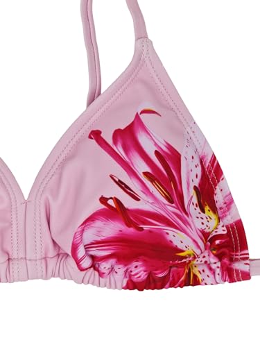 Image of Girl's 3 Piece Sets Floral Print Bikini Swimsuit High Waisted Bathing Suits with Beach Skirt Coverups