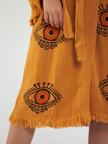 Image of Evil Eye Kimono Robe - Beach Kimono Coverups for Woman