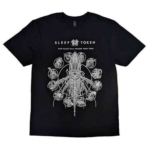 Sleep Token 'Tomb Whale' (Negro) Camiseta - Large