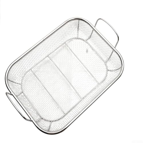 Dual Handle Drain Basket for Efficiently Separating Liquids from Solids in Barbecue and Daily Cooking