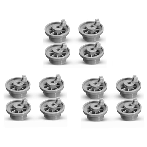 Benssey 3X Ruedas de Cesta Inferior para Lavavajillas, Compatibles con para Y 165314, Repuestos para Lavavajillas, Rodillos Inferiores