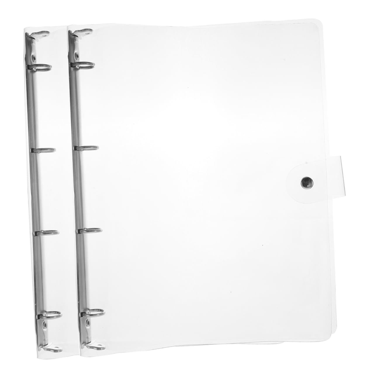 Classeur Scolaire Transparent A4 en Plastique, Lot de 2