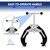 Pipe Clamp, 2 to 6 in, Steel Pipe Alignment Tool with Lightweight Design, High Strength Ultra Clamp with Quick Acting Screws, Black