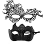 Couple masquerade mask, masquerade mask men, Venetian mask, thickened lace mask, Halloween, carnival, carnival mask.