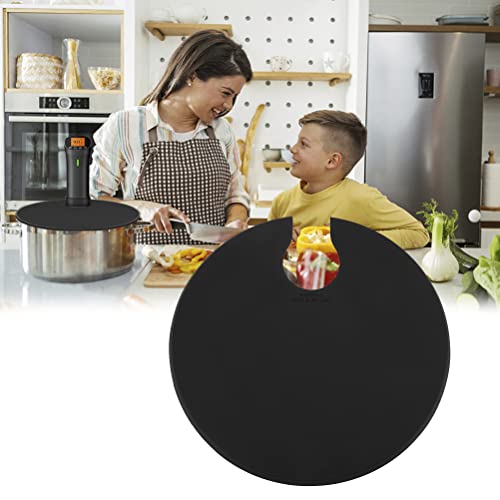 Silikon-Sous-Vide-Deckel für Anova, Sous-Vide-Kocher. Silikondeckel Minimieren die Wasserverdunstung und Behalten den Geschmack (schwarz)
