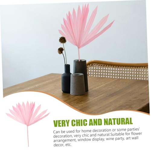 Decoración de Hoja de Palma Seca Rosa Natural para Fiesta miniatura 3
