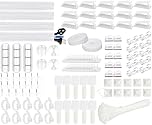 SOULWIT 200PCS Cable Management Kit,4 Cable Sleeves,37 Cable Clips,7 Cable Holders,10 Zip Tie Mounts,20 Cable Clip Nails,100 Cable Fastening Ties,20+2 Roll Cable Straps for TV PC Computer Under Desk