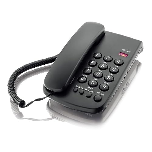 Teléfono Cableado Fiarfiar TCF-2000 Negro para Oficina miniatura 1