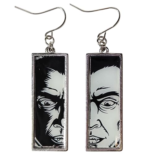 LUV HER Universal Monsters Earrings Gift Sets - Gothic Horror - Hypoallergenic Nickel-Free - Ideal Gifts for Girls' Parties, Costumes Ages 4+2