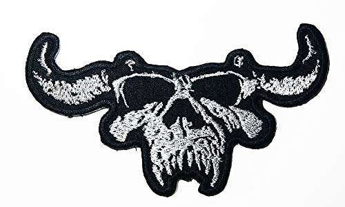 Music D Skull Heavy Metal Gothic Metal Hard Rock Blues Rock Industrial Metal Band Logo Patch Embroidered Sew Iron On Patches Badge Bags Hat Jeans Shoes T-Shirt Applique