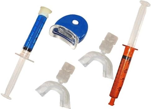 Teeth Whitening Kit With Light And Professional 44% Light Activated Teeth Whitening Gel. Hands Free Light Included Made In USA