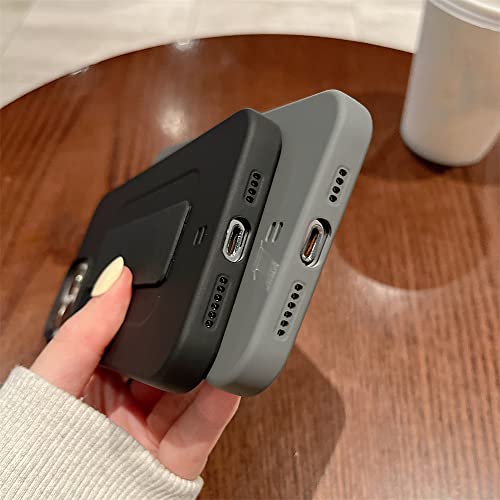 Coque silicone noir avec dragonne main pour iPhone XR protectrice