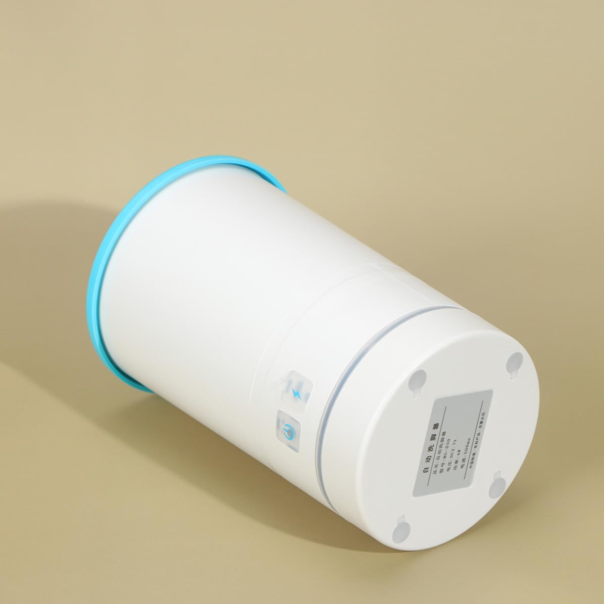 POPETPOP Masseur de Pattes pour Animaux de Compagnie, Machine à Laver Électrique USB, Silicone, Taille S, Blanc, pour Pattes de Chien, Nettoyage des Griffes
