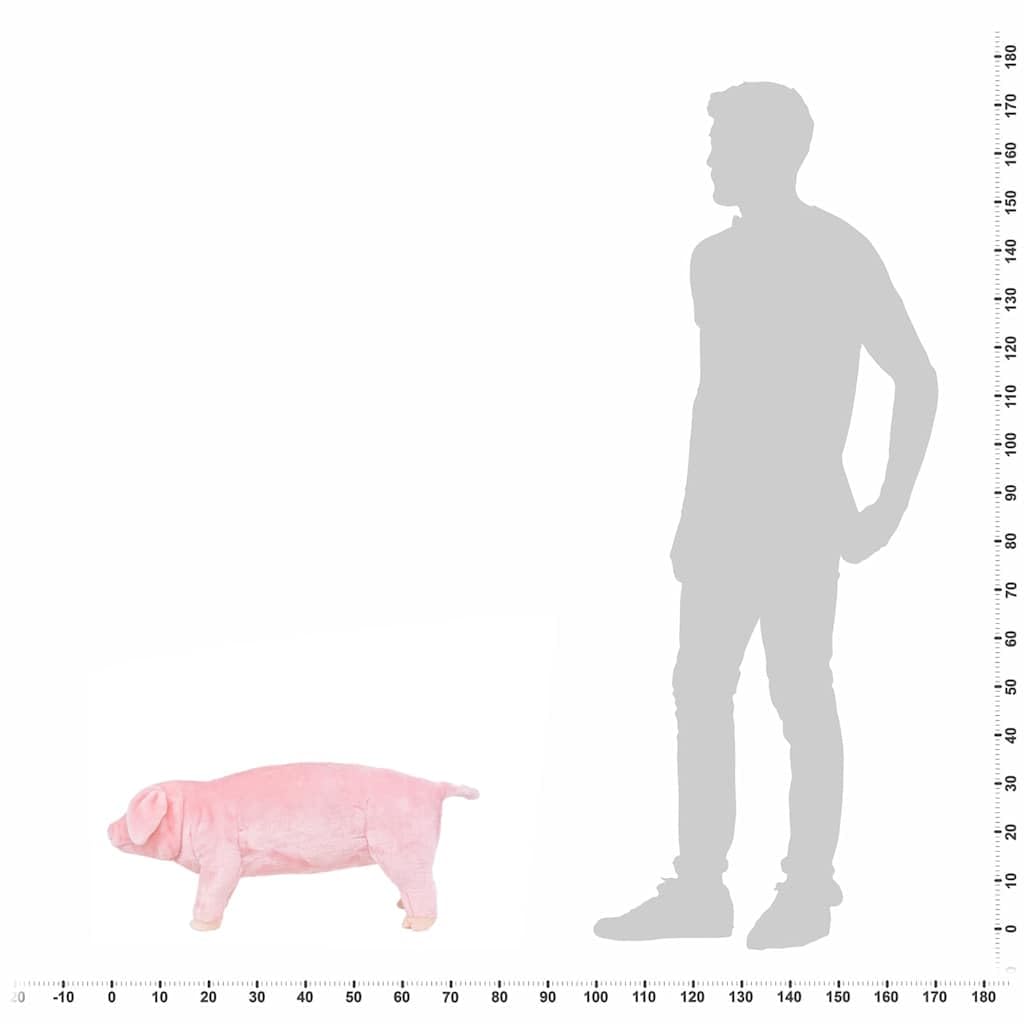 Plüschtier Schwein Stehend Rosa XXL Kuscheltier für Kinder ab 36 Monaten Weiches Plüschspielzeug als Freund und Einschlafhilfe geeignet für Kinderzimmer, Bett, Reise