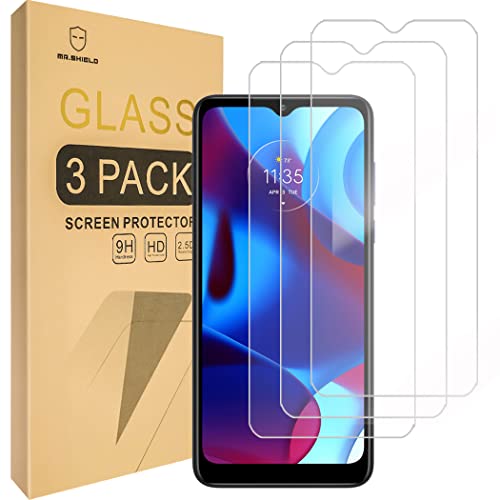 Mr.Shield [3-Pack] Designed For Motorola (Moto G Pure) [6.5 Inch] [Tempered Glass] [Japan Glass with 9H Hardness] Screen Protector with Lifetime Replacement