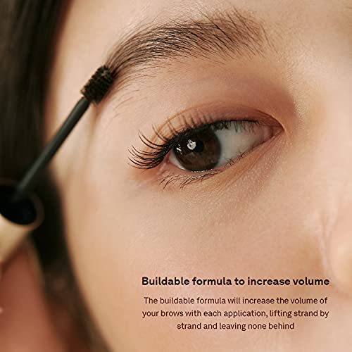 Hince Signature Brow Shaper Natural Sheer Color Fixing Brow Gel (Clear) - Feathery Brows Makeup Styling, Long-Lasting Eyebrow Volumizing Mascara, Precise Brush With No Lumps, Vegan & Paraben Free #TOP3