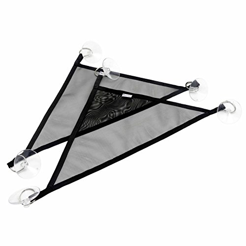 Niteangel 2 Packs Breathable Mesh Reptile Hammock (Triangle 10" x 10" x 15", Black) - Image 3