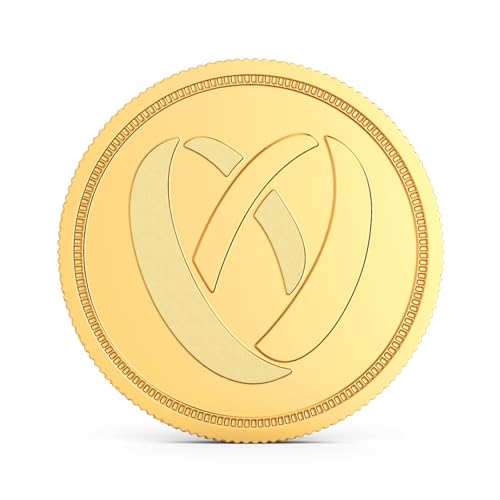 Image of Joyalukkas 22K (916) Purity Gold Coin | Yellow Color | Round Shape | New Born Baby Design.