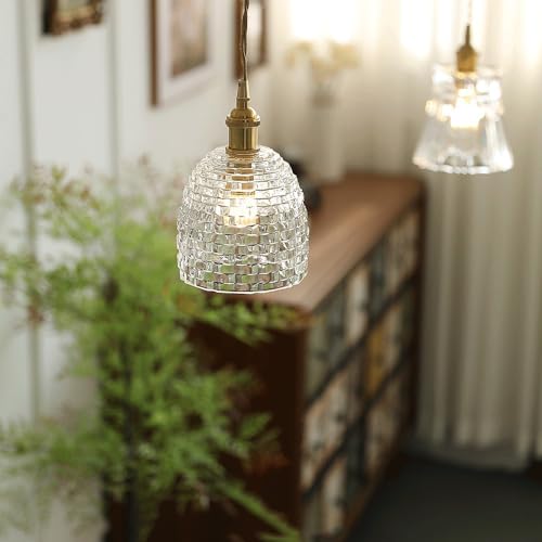 Lámpara colgante de cristal para balcón acogedor E27 5