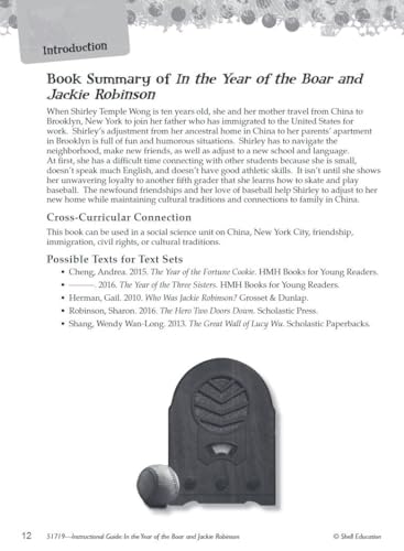 In the Year of the Boar and Jackie Robinson: An Instructional Guide for Literature - Novel Study Guide for Literature with Close Reading and Writing Activities (Great Works Classroom Resource) - Image 4