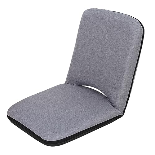 Chaise de bureau pliable beige 101 x 42 cm avec housse amovible