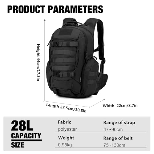 Foto von Mardingtop 28L Rucksack Taktischer Trekkingrucksacke Rucksäck Outdoor Wanderrucksäcke für Camping Wandern Reisen