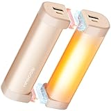 HAGOOGI (ハゴオギ) 充電式カイロ 急速発熱 電子カイロ 3階段温度調節 モバイルバッテリー 10000mAh大容量 ハンドウォーマー 14時間連続発熱可能 急速充電 エコ 小型 超軽量 分離式設計 持ち運びやすい 寒さ対策 アウトドア 通勤通学 プレゼント (シャンパン)