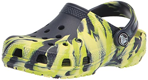 Image of Crocs Kids' Classic Marbled Tie-Dye Clogs